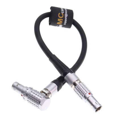 Right Angle 0B 2 Pin Male to Straight 0B 2 Pin Male Power Cable for Teradek Bond Compatible for DJI RS2/RS3 SmallHD Vaxis Blackmagic