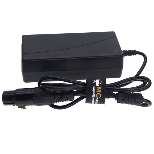 4 pin XLR 12V 5A Power Supply Cable for Sony PMW F55 F3, Venice, Canon C300 MKII, C500 MKII, C700 Monitor and Blackmagic URSA, VariCam Cameras