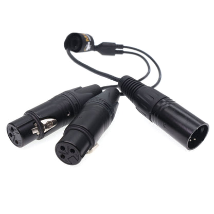 Audio Cable XLR 5 Pin Male to Two Way XLR 3 Pin Male for ARRI Alexa XT/SXT/XT Plus