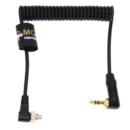 Timecode Cable for Tentacle Sync 3.5 Audio Plug to PC for Panasonic GH5S, S1H Time Code Coiled Cable
