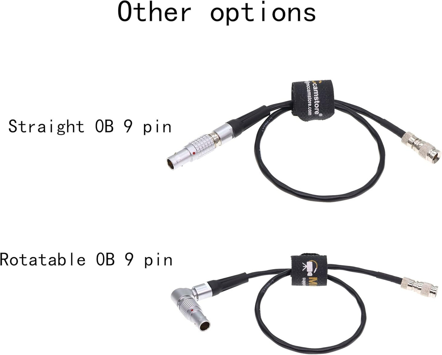 Din 1.0/2.3 to Rotatable 0B 9 Pin Timecode Cable for RED Komodo 6K Camera