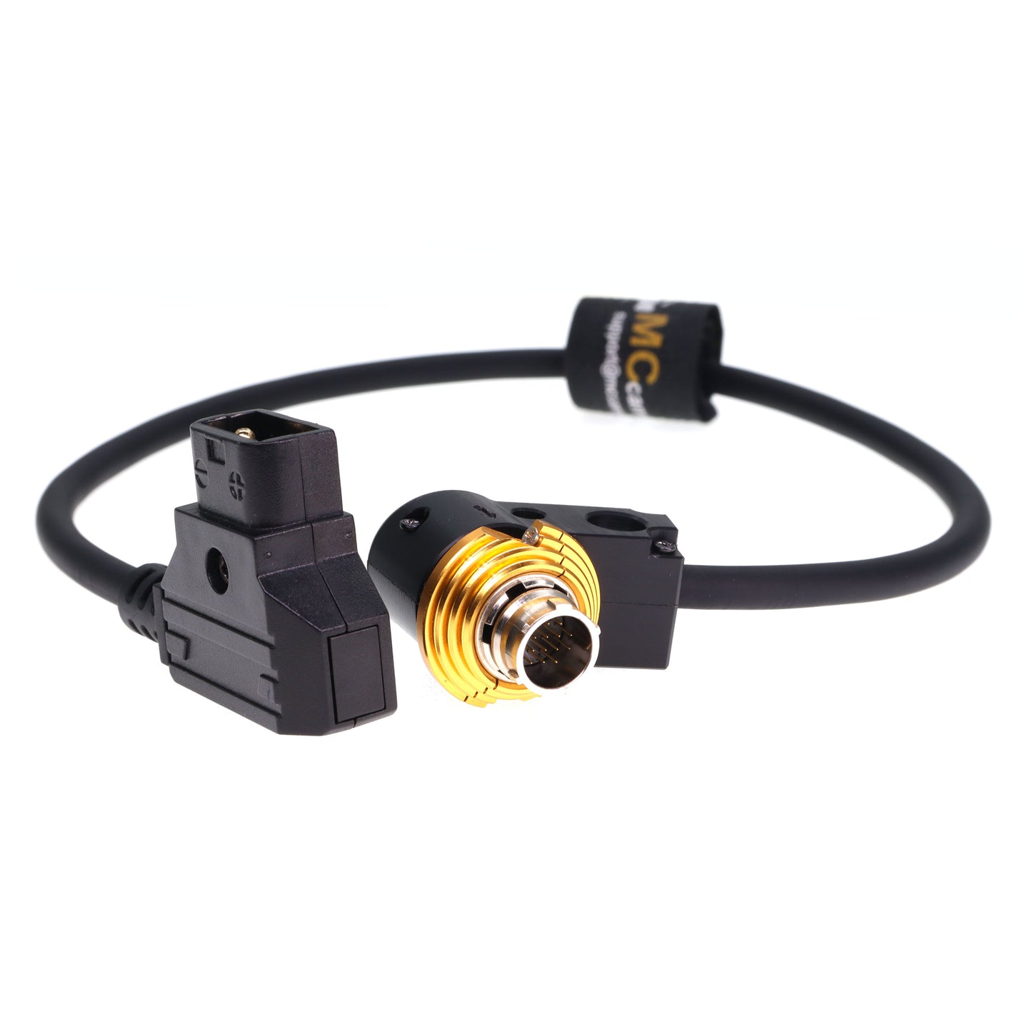 D tap to Right Angle 20-Pin Hirose Power Cable for Fujinon Cabrio Lens Servo Motor