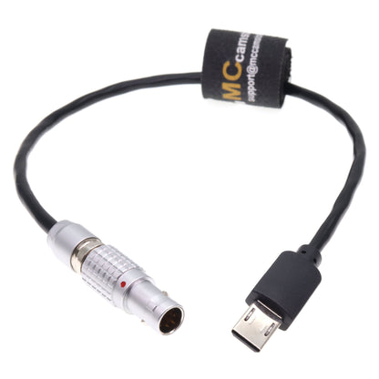 Micro USB to Straight Locking 3.5mm TRS Timecode Cable for Sony FX3 FX30 A7S3 A1 Camera for Deity TC-1 Timecode Generator