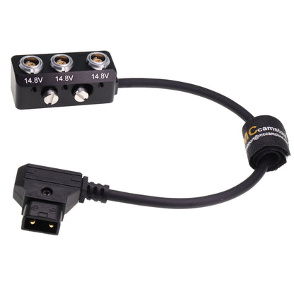 D-tap to 3x RS 3 Pin Female Out Power Splitter Box for Sony Venice Rialto Tilta ARRI Alexa DSMC2 Camera