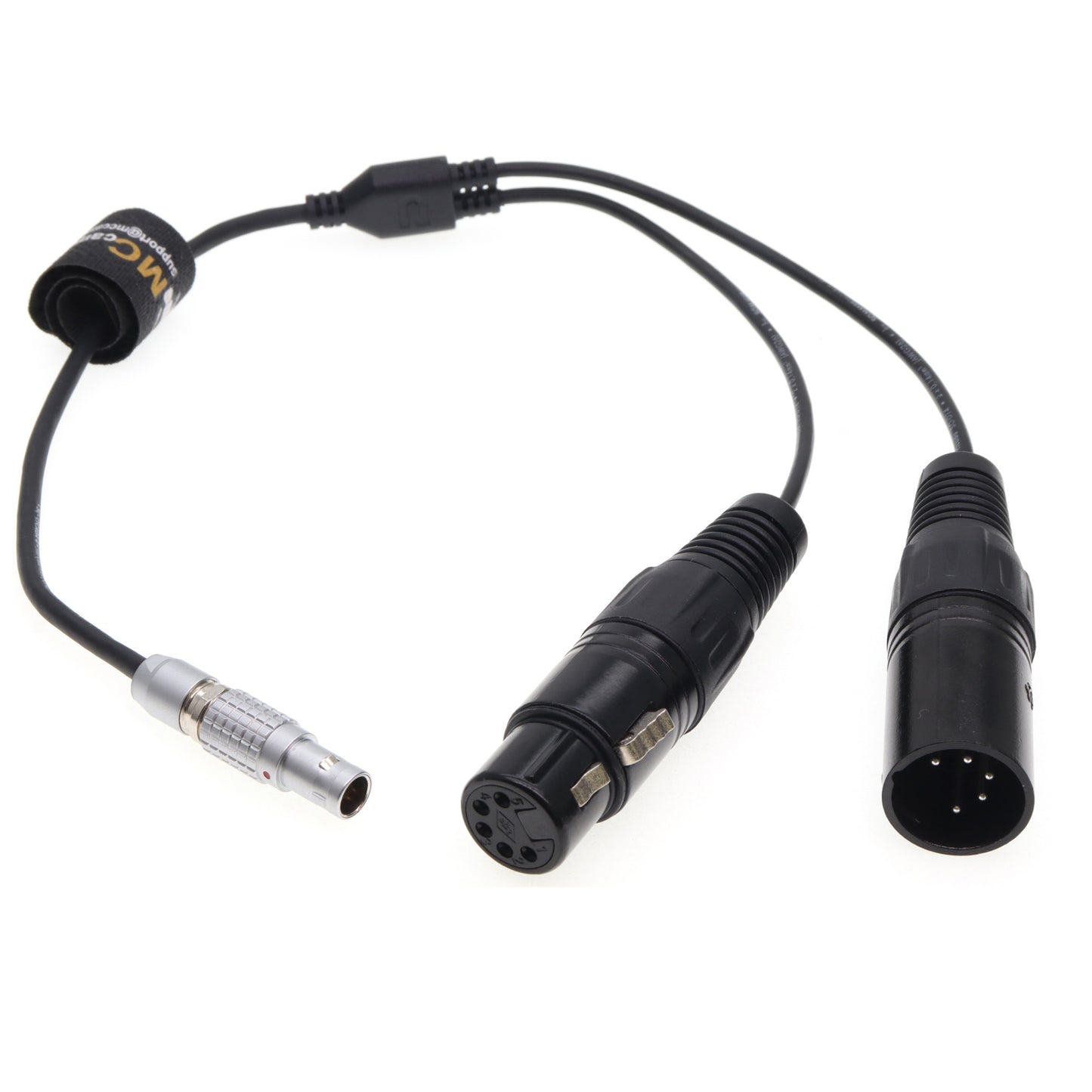 FGG 0B 3pin To Double XLR 5pin Male Female DMX Cable for Aputure Storm 80c, Sidus One
