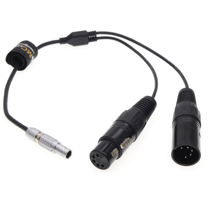 FGG 0B 3pin To Double XLR 5pin Male Female DMX Cable for Aputure Storm 80c, Sidus One