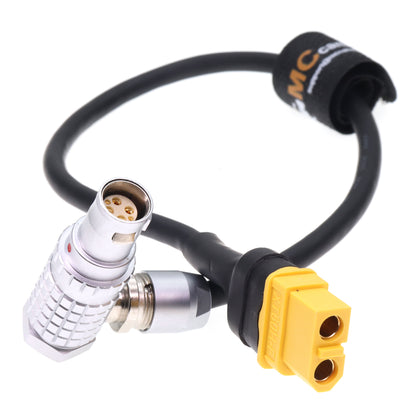 Right Angle 6 Pin Female to XT60 Female Power Cable for RED Komodo-X V-Raptor DSMC2 Epic/Gemini/Scarlet-W/Raven/WEAP for DJI Ronin 4D