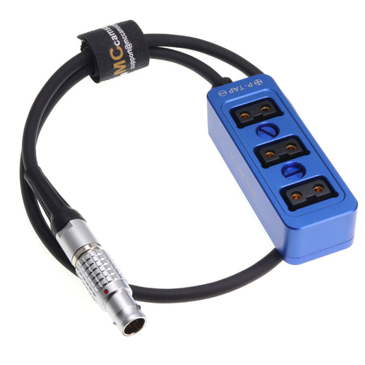 1B 6 Pin 4+2 Power Splitter Cable for DJI Ronin 2 Gimbal Stabilizer to 3 Port D-Tap Female Power Splitter for Monitor Camera