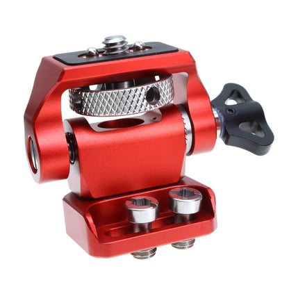 Field Monitor Mount Adjustable 360° Swivel and 180° Tilt Camera Bracket, Camera Monitor Holder with Cold Shoe for Camera Cage Rig Accessories