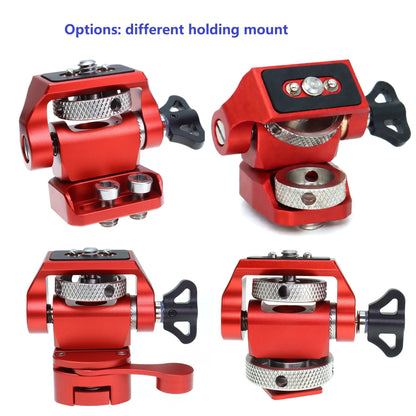 Field Monitor Mount Adjustable 360° Swivel and 180° Tilt Camera Bracket, Camera Monitor Holder with Cold Shoe for Camera Cage Rig Accessories