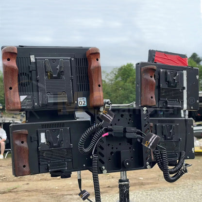 Portable Monitor Magic Arm with D tap Splitter Cable, Image Transmission Magic Leg, Monitor Splitter, V-Mount Battery Separation Multi-Function Monitors Bracket