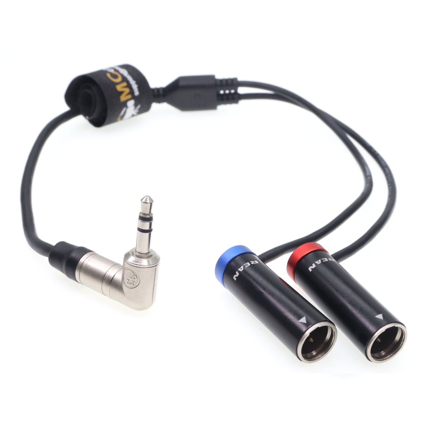 Audio Cable for RODE Wireless GO II for Canon EOS C70 Blackmagic Camera, 3.5mm TRS to Dual TA3M Mini XLR 3pin Male
