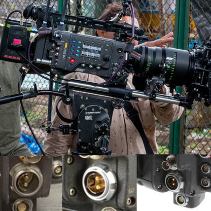2pin Female Connector for ALEXA, ALEXA Classic, ALEXA XT, ALEXA SXT, ALEXA SXT-W, ALEXA LF, ARRICAM, ARRIFLEX