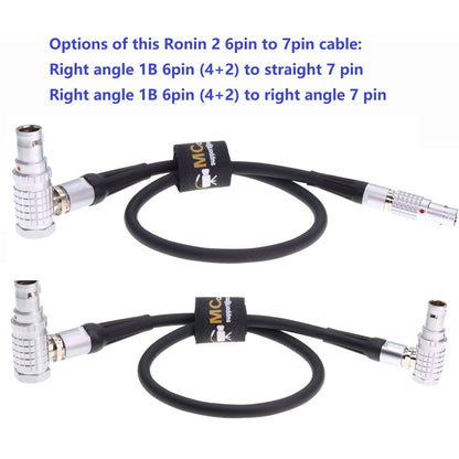 Ronin 2 1B 6 Pin Male to 0B 7 Pin Male Power Cable for Nucleus-M Focus Motor