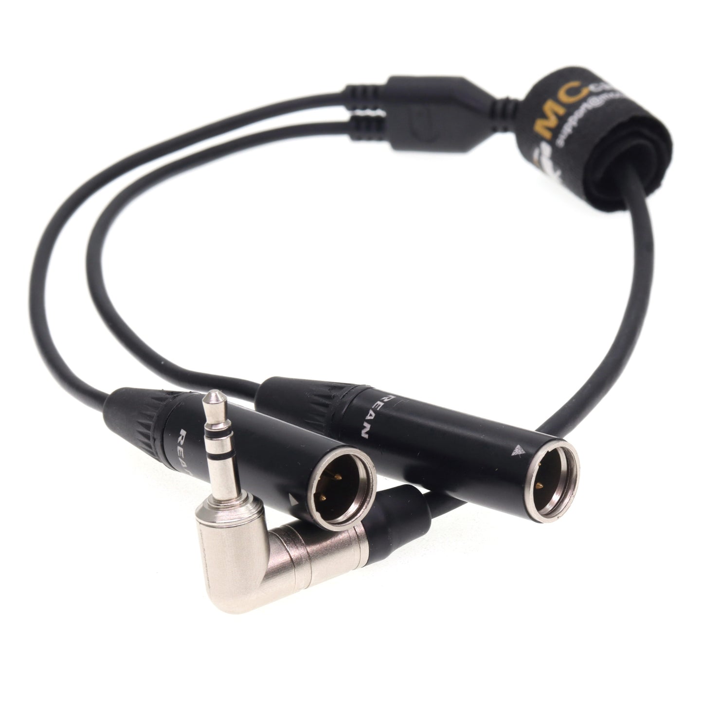 3.5mm TRS to Dual TA3M Audio Cable for RØDE Wireless GO II for Canon C70 C400 Camera