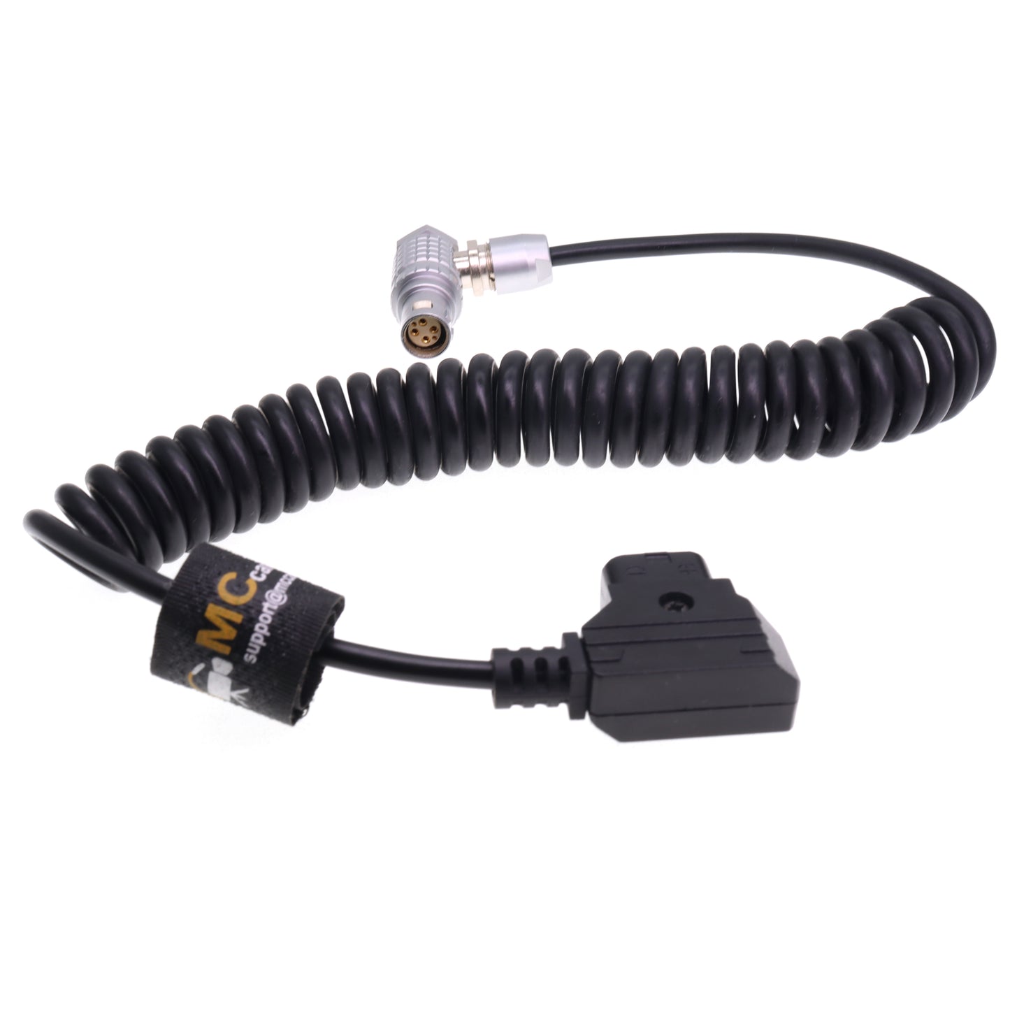 RED DSMC2 D-tap to 1B 6 Pin Female Power Coiled Cable for RED Komodo-X| V-Raptor| Scarlet| Epic| Helium| Weapon Camera, for DJI Ronin 4D