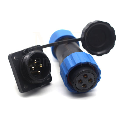 SD20 IP68 Waterproof Connector, 1 - 14 pin IP68 Aviation Power Connector