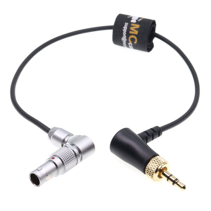Lock 3.5 TRS Jack to Angle Adjustable 5 Pin Timecode Cable for Deity TC-1 for ARRI Alexa SXT/Sound Devices/Zaxcom Audio Recorder Camera