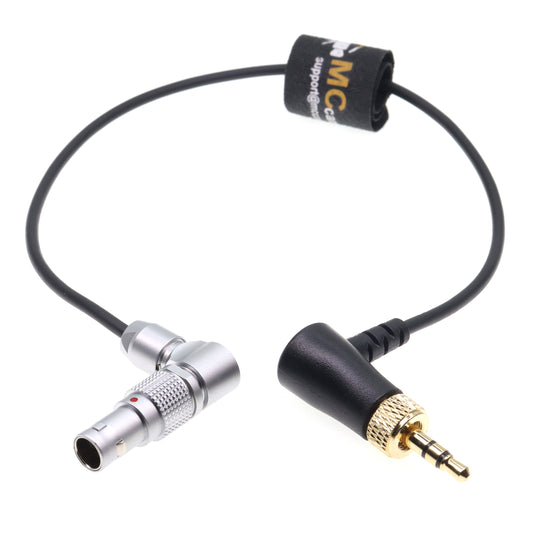 Lock 3.5 TRS Jack to Angle Adjustable 5 Pin Timecode Cable for Deity TC-1 for ARRI Alexa SXT/Sound Devices/Zaxcom Audio Recorder Camera