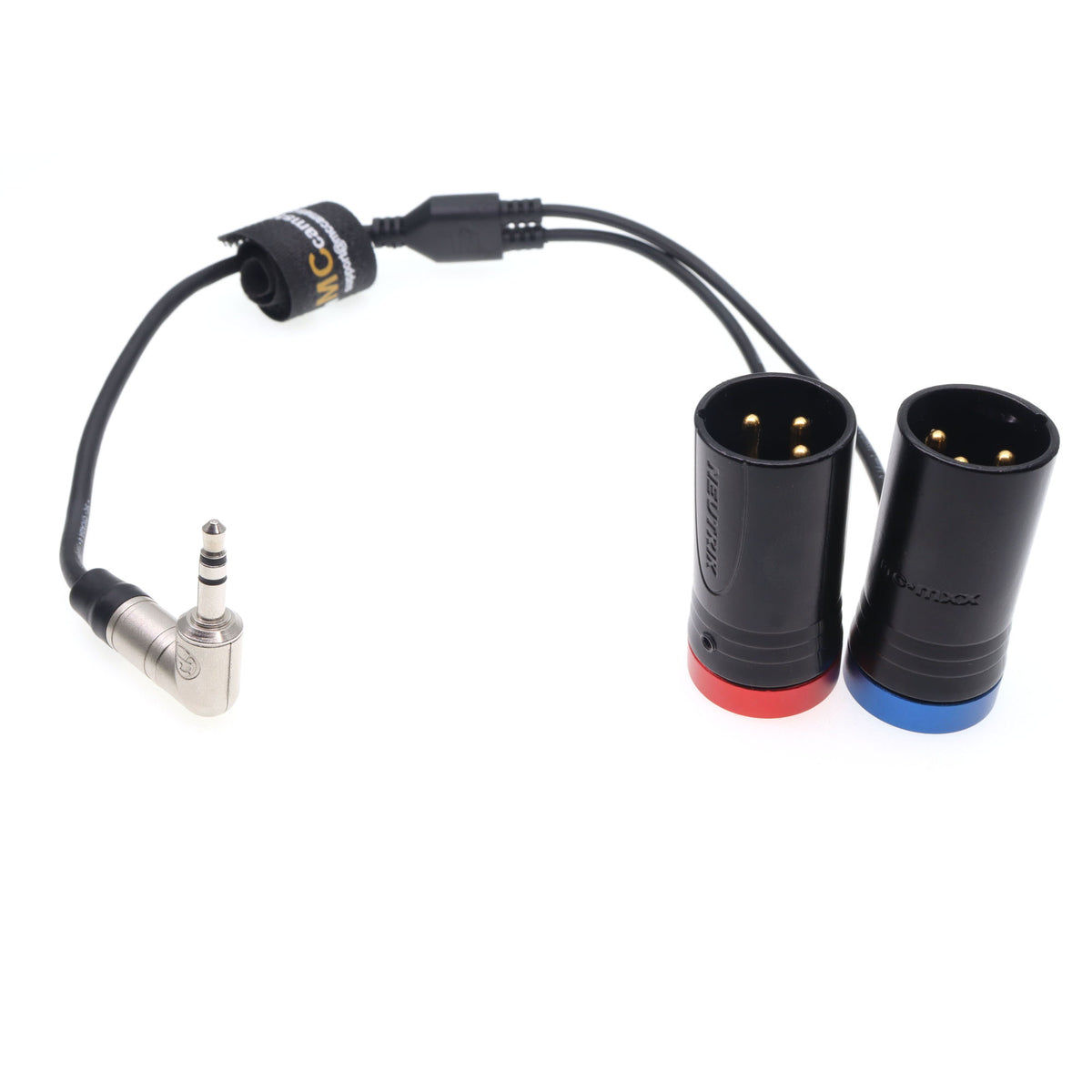 3.5 TRS Plug To Double XLR 3-Pin Male Audio Cable for Atomos Connected To Zaxcom IFB Unbalanced Audio Outputs