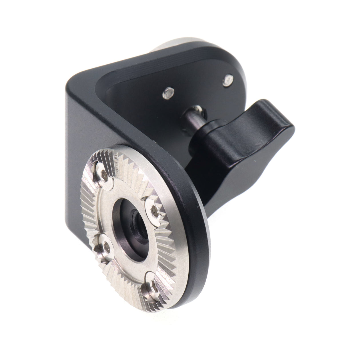 Dual M6 L-Type Bracket ARRI Rosettes Extension Mount Connector With Central M6 Thread & Adjustable Thumb Knob For Camera Rig Handle Grip