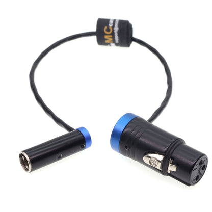 Low Profile TA3M 3PIN Male to XLR 3 Pin Female Audio Cable for Canon C70, BMPCC 4K 6K Pro Camera Video Assist
