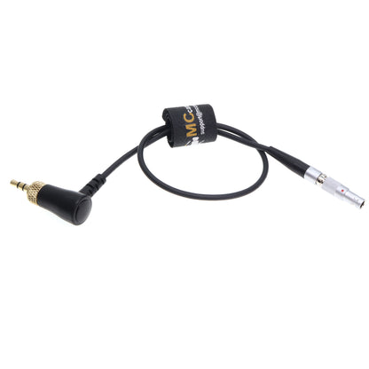 Timecode Cable for Deity TC-1 Locking 3.5mm TRS to Straight 00B 4 Pin Male for RED DSMC2 Series