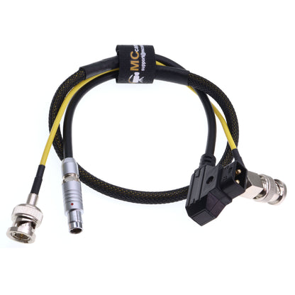 3 Pin RS Male to Dtap Power Cable for Arri Alexa for TILTA Wireless Focus, 2 in 1 Cable with 3G SDI Vedio Cable