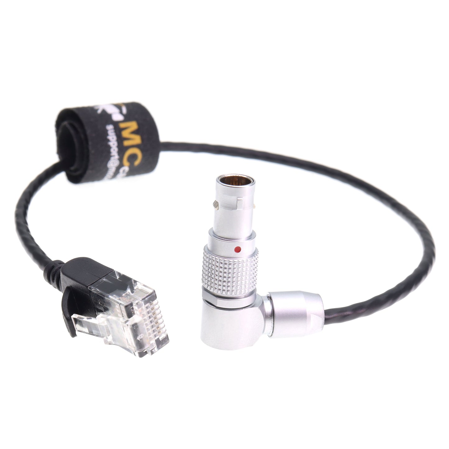 RED Camera Gig-E DSMC Rotatable EXT 9-pin TO Cat5e Ethernet RJ45 Connector for Data Transmission Through Teradek COLR