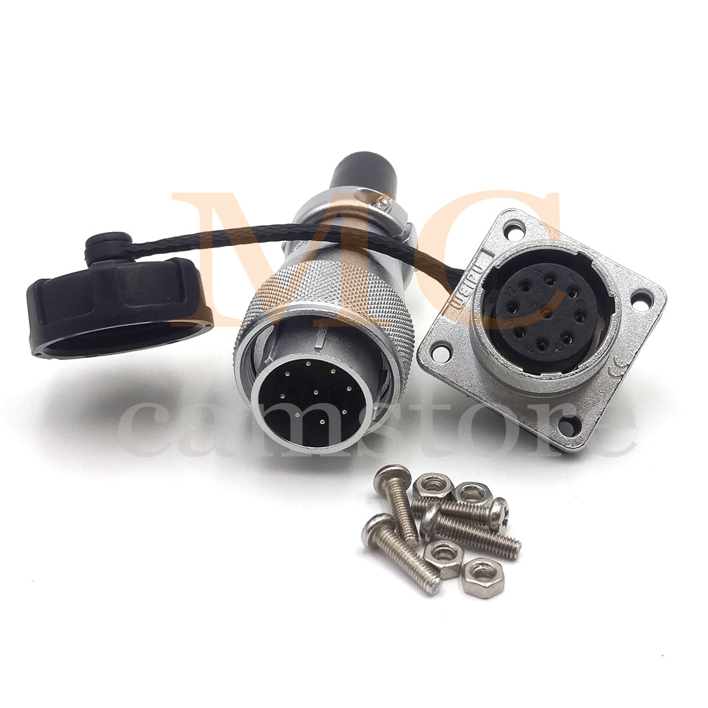 WEIPU WS20 Aviation Connector, 2 3 4 5 6 7 8 9 12 15pin Industrial Electrical Power Cable Plug Socket