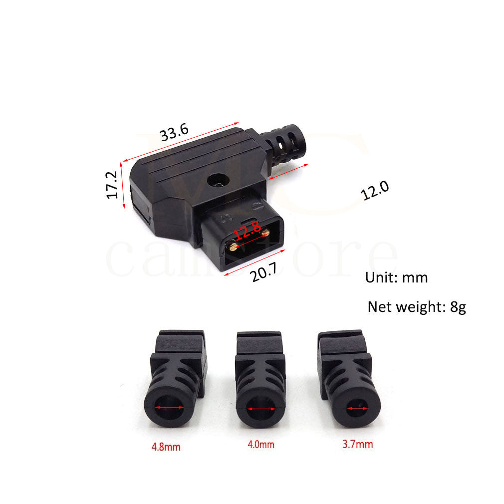 Camera power plug D-tap male plug P-tap female socket DIY Cable D-TAP Connector