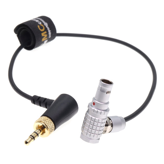 Lock 3.5 TRS Jack to Angle 5 Pin Timecode Cable for Deity TC-1 for ARRI Alexa SXT/Sound Devices/Zaxcom Audio Recorder Camera