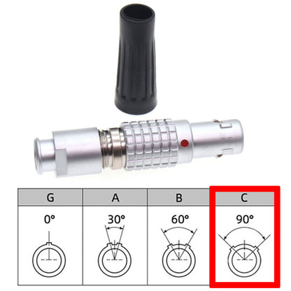 FGC 0B 2 3 4 5 6 7 9 12 Pin Aviation Connector, Push-pull Self-lock Fast Male Plug for Industrial Power Signal Medical Connect