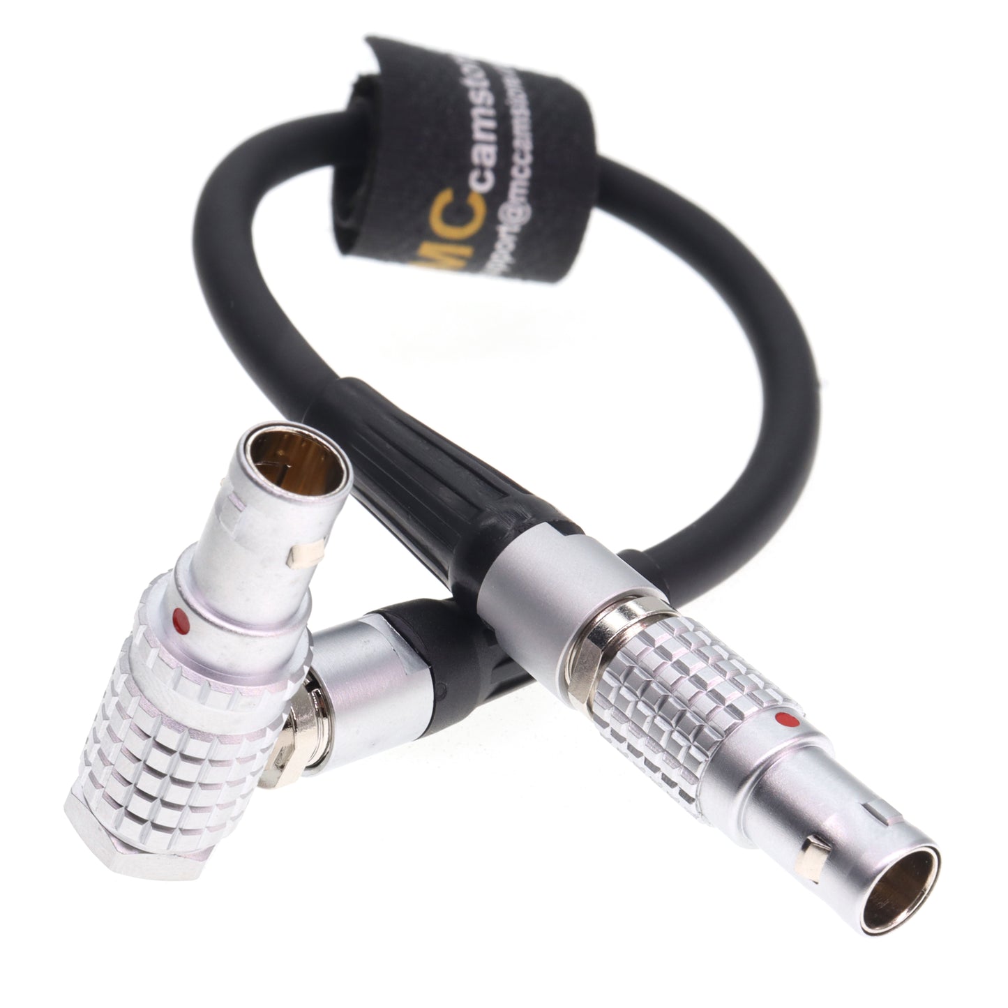 Right Angle 0B 2 Pin Male to Straight 0B 2 Pin Male Power Cable for Teradek Bond Compatible for DJI RS2/RS3 SmallHD Vaxis Blackmagic