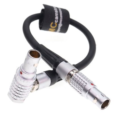 Right Angle 0B 2 Pin Male to Straight 0B 2 Pin Male Power Cable for Teradek Bond Compatible for DJI RS2/RS3 SmallHD Vaxis Blackmagic