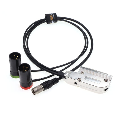 DB25 Female Interface Audio Output 4-pin Power Supply Linefor Lectrosonics Wisycom Sennheiser Sony Audio LTD Receiver