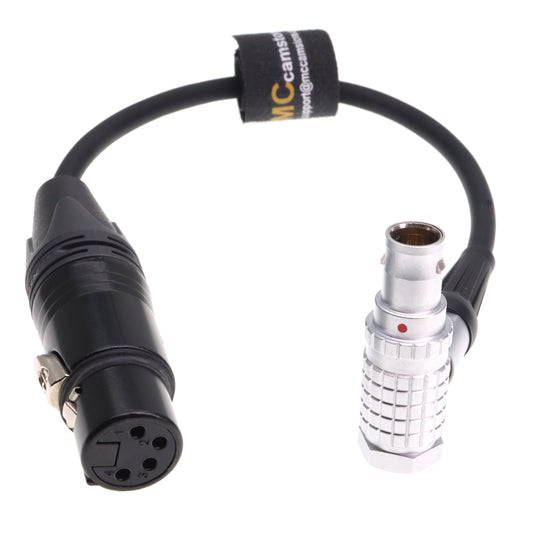 XLR 4 Pin Female to 1B 6 Pin Power Cable for DJI Ronin 2 Gimbal Stabilizer for Canon C300 MKIII C400 C500 Camera