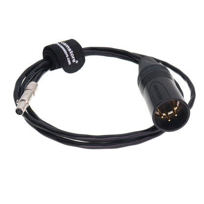 XLR 4-Pin Male to 3 Pin Female 12V Power Cable for Convergent Design Odyssey 7/7Q/7Q+ Monitor Recorder