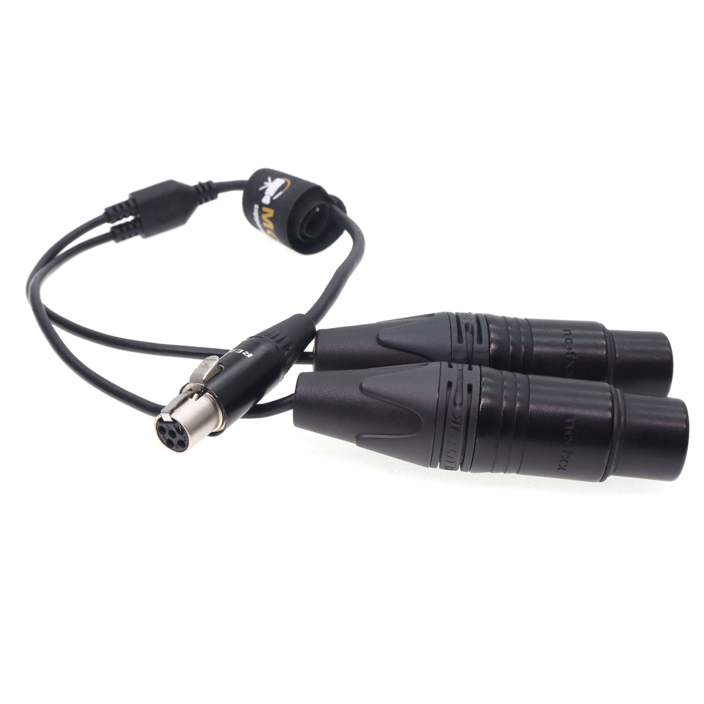 Mini XLR 5pin to Dual XLR 3Pin Female Audio Cable for Zaxcom QRX200 Lectrosonics SRa5P SRb5P Wisycom MCR54