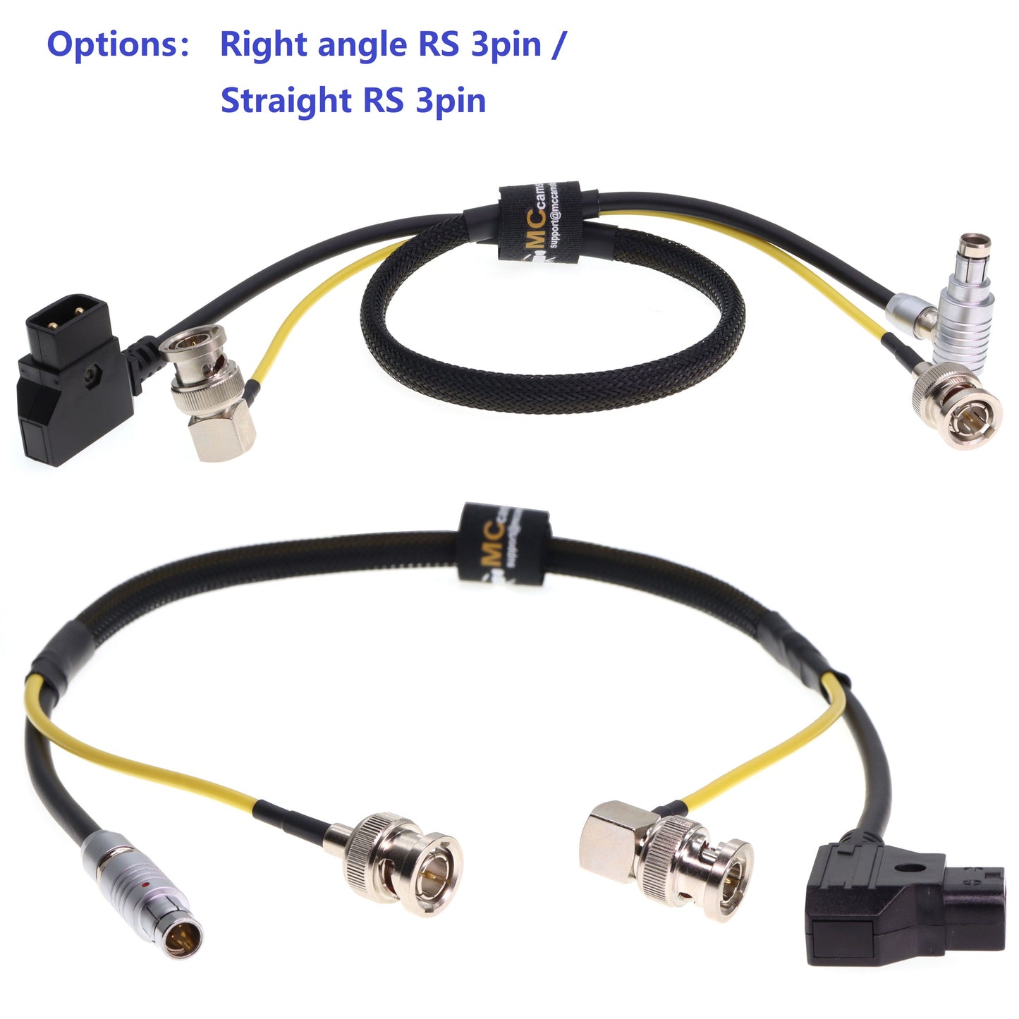 D-tap to RS 3pin and SDI Vedio Cable for Arri Alexa/TILTA Wireless Focus Power Supply and BNC SDI