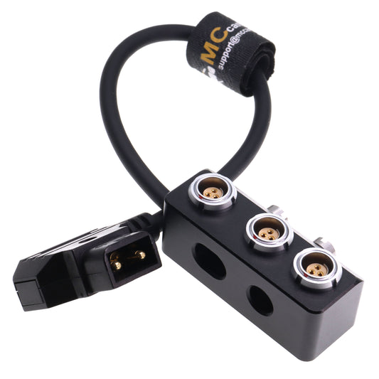 D-tap to 3x RS 3 Pin Female Out Power Splitter Box for Sony Venice Rialto Tilta ARRI Alexa DSMC2 Camera