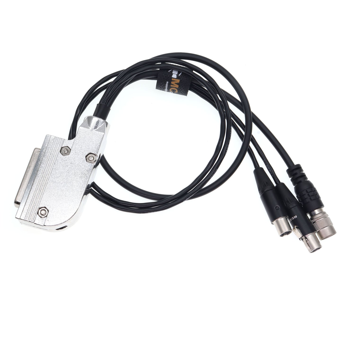 Audio Cable DB25 Female to Two TA3F Mini XLR 3 Pin Female and HRS 4pin Male for Wisycom for Sennheiser Audio LTD receiver