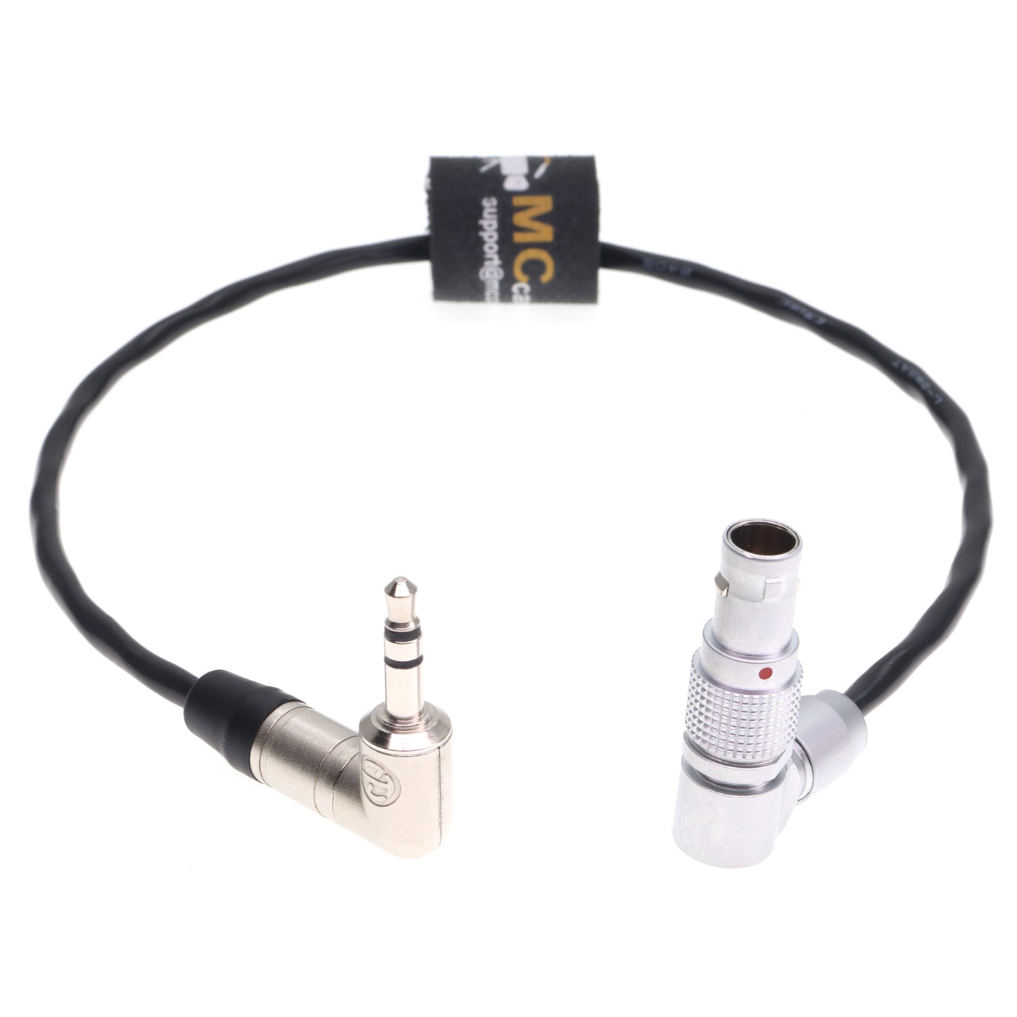 Rotatable 5 pin to Angle 3.5mm TRS Jack Timecode Cable for Tentacle Sync Zaxcom to ARRI Alexa Mini Camera/XT Sound Devices