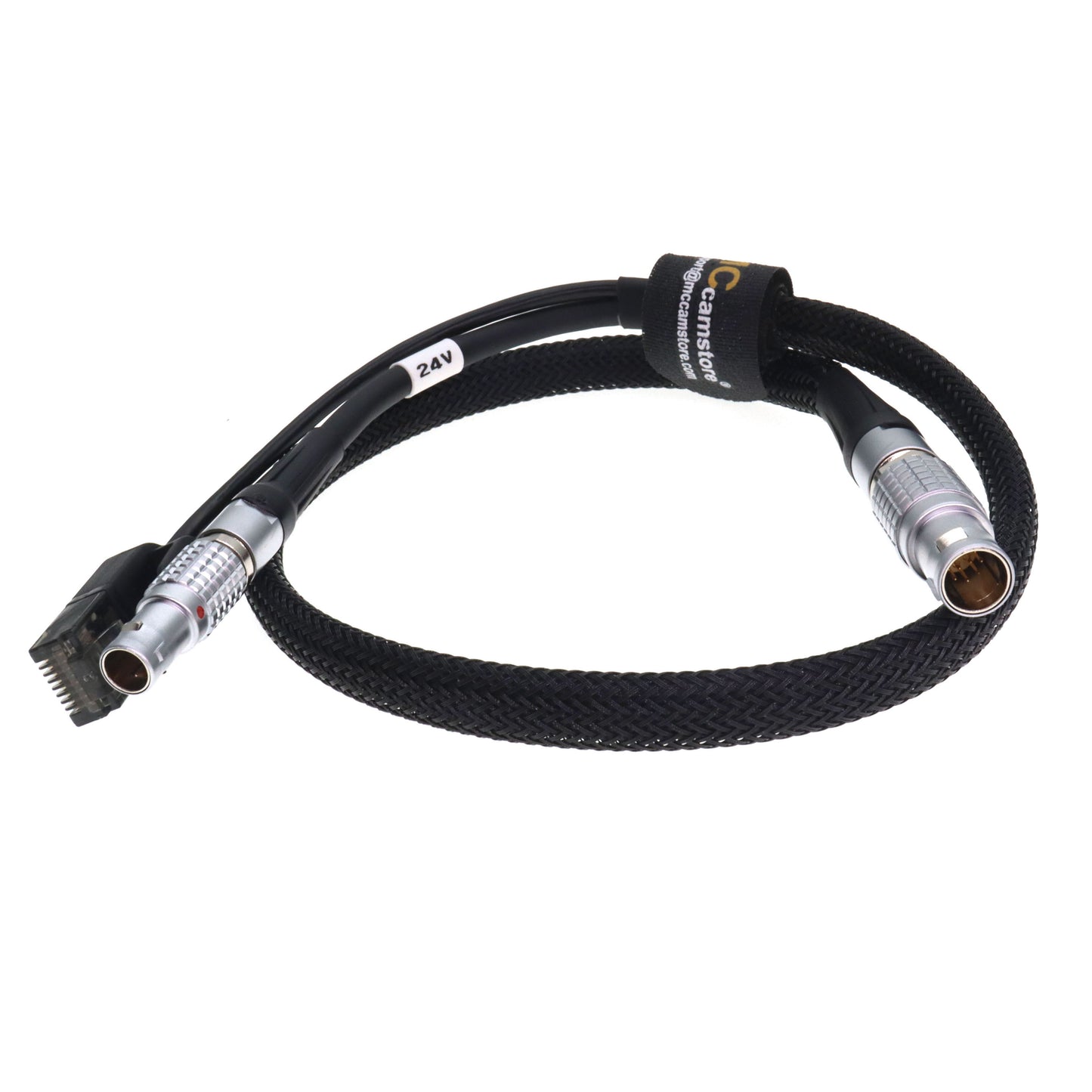 ARRI ETH Rotatable Right Angle 10 Pin to RJ45 and 2 Pin Male 24V Power Cable for Bit Part Bitbox ARRI Alexa Mini LF LF Mini SXT 35 Camera Teradek COLR