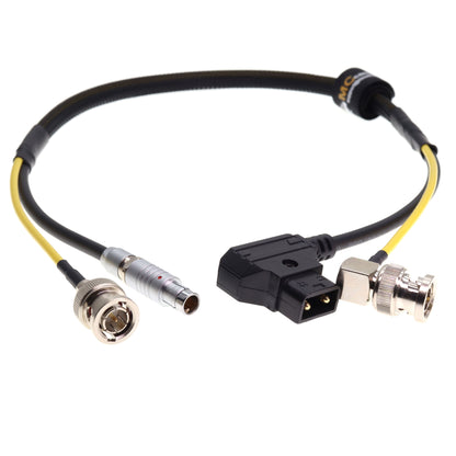 3 Pin RS Male to Dtap Power Cable for Arri Alexa for TILTA Wireless Focus, 2 in 1 Cable with 3G SDI Vedio Cable