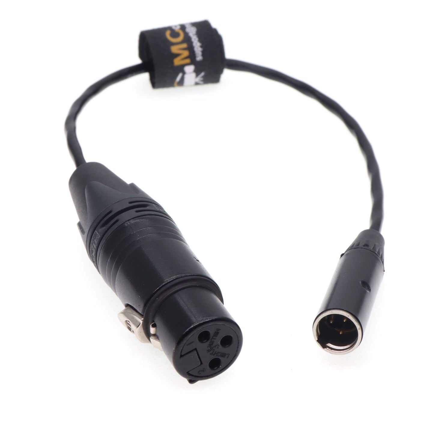 TA3M Male to XLR 3 Pin Female Audio Cable for Canon C70, BMPCC 4K 6K Pro Camera Video Assist