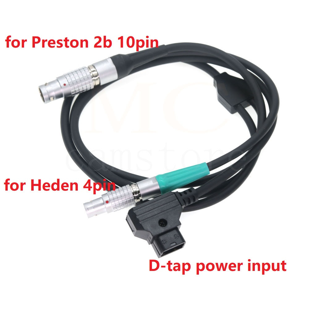 D-tap Power for Preston Micro Force V+F 10 Pin to Heden M26T Analog Motor 4 Pin Y-type power Cable