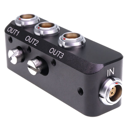 RS 3 Pin Female in to 3X RS 3 Pin Female Out Power Splitter Box for Sony Venice Rialto Tilta ARRI Alexa DSMC2 Camera, 1 to 3 Triple