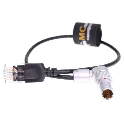 RED Camera Gig-E DSMC Rotatable EXT 9-pin TO Cat5e Ethernet RJ45 Connector for Data Transmission Through Teradek COLR