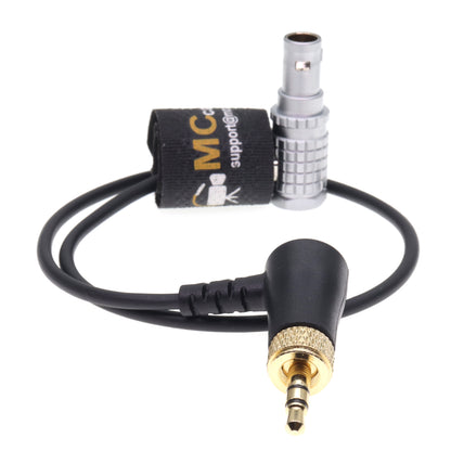 Lock 3.5 TRS Jack To FHG Angle 9 Pin Timecode Cable for Deity TC-1 for RED Komodo RED V-Raptor
